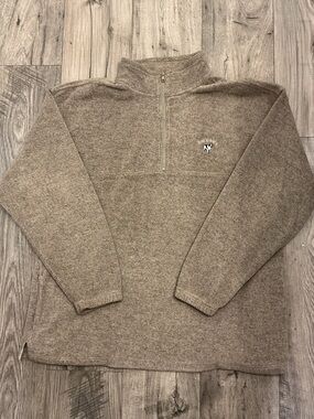 Big Dogs Men's Half-Zip Sweater in Heathered Tan